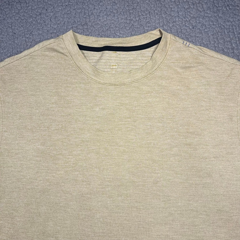 Lululemon Drysense T-Shirt Men L Short Sleeve Better Each Day Athletic Yellow - Picture 2 of 10